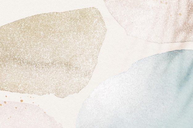 Free Photo aesthetic pastel background, design in watercolor & glitter