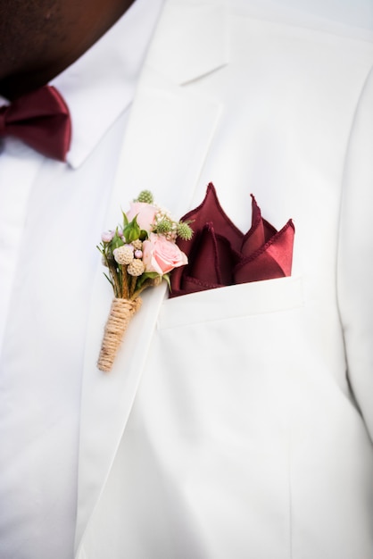 African American couple's wedding day