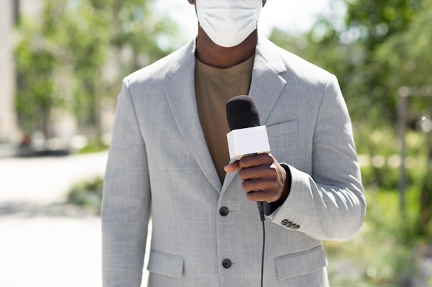 African american male journalist