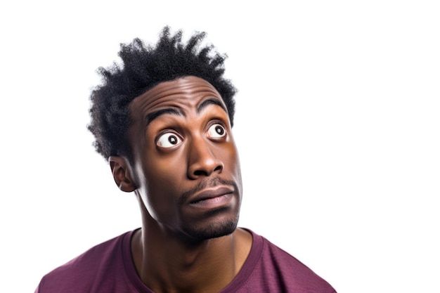 african american man doubtful thinking or choosing concept