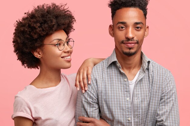 African American man and woman posing