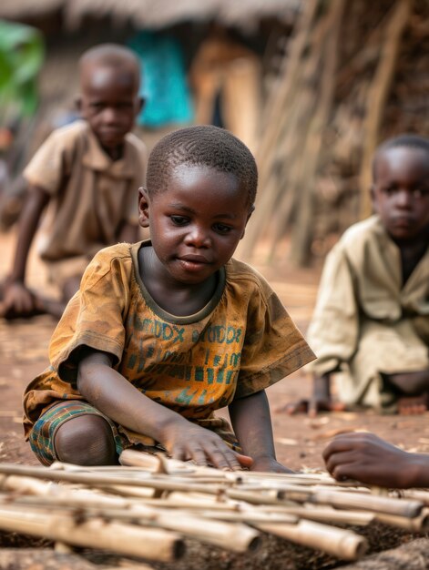 African children enjoying life