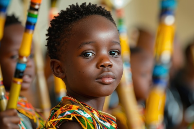 Free photo african children enjoying life