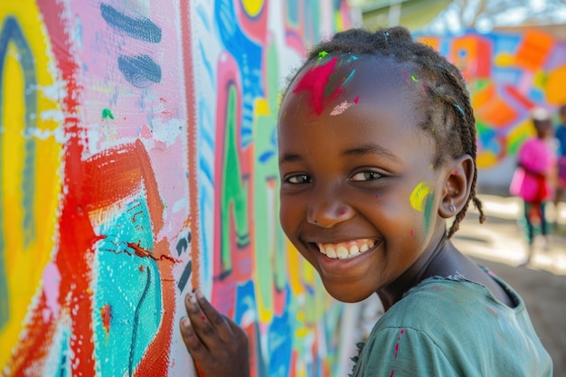 Free photo african children enjoying life