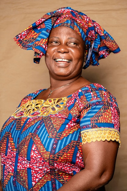 African senior woman