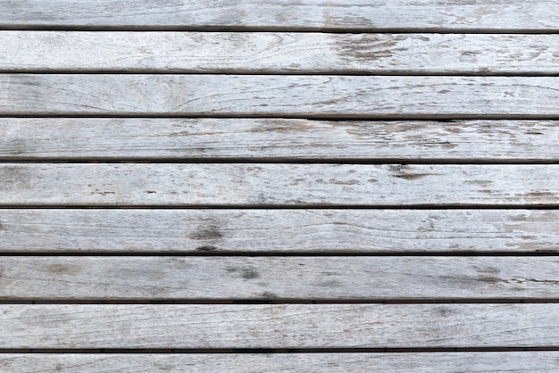 Aged white wood planks background