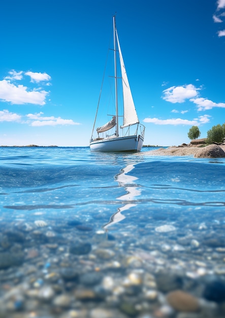 Free photo ai generated boat picture