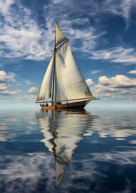 Ai generated boat picture