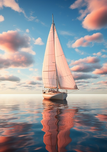 Ai generated boat picture