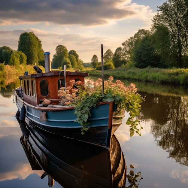 Free photo ai generated boat picture