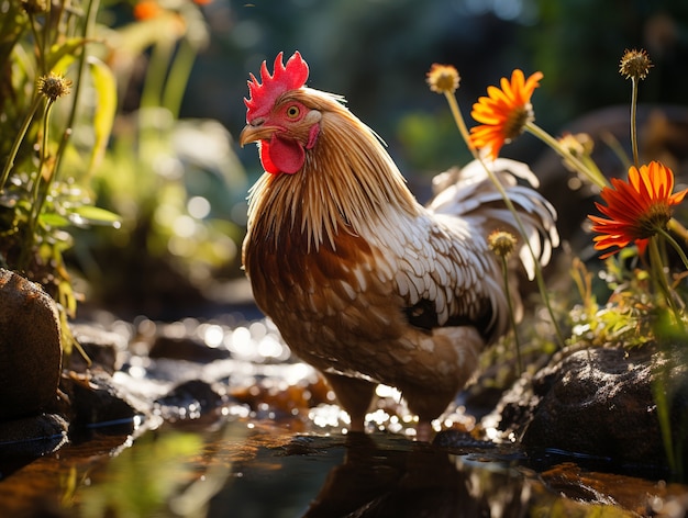 Free Photo ai generated chicken picture