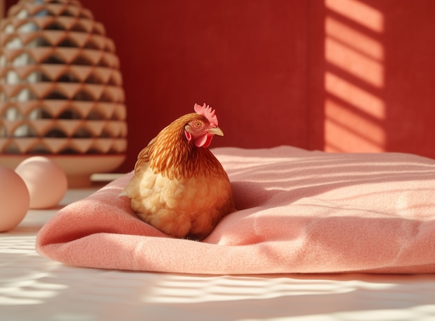 Free photo ai generated chicken picture