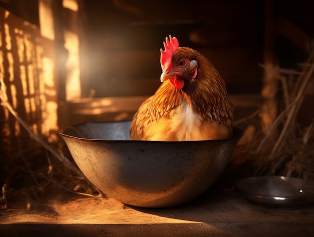 Free photo ai generated chicken picture