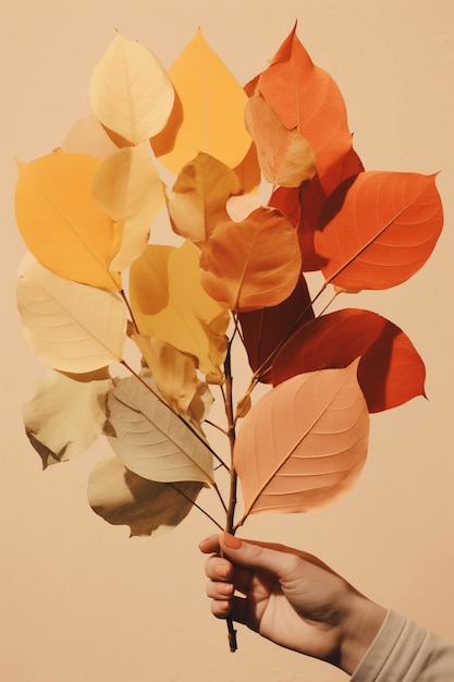 Free photo ai generated fall leaves picture