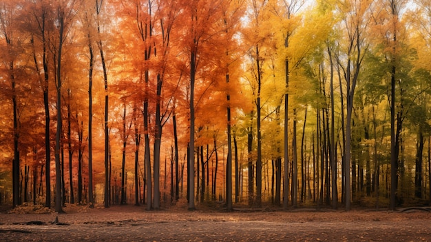 Free photo ai generated fall leaves picture