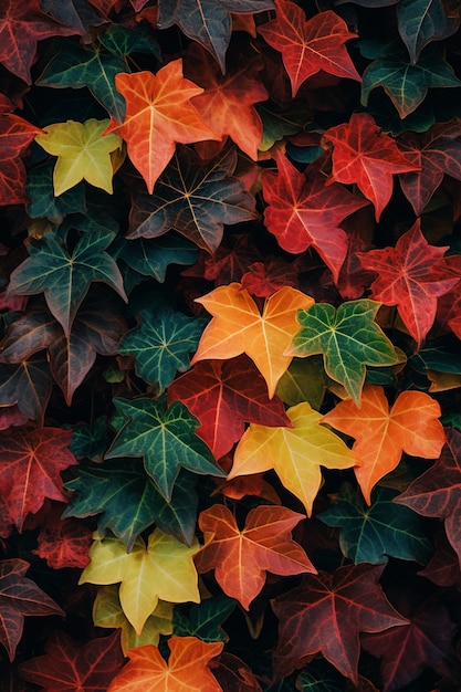 Free Photo ai generated fall leaves picture