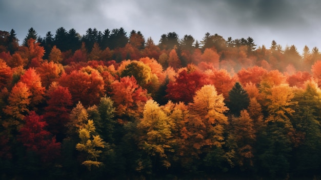 Free photo ai generated fall leaves picture