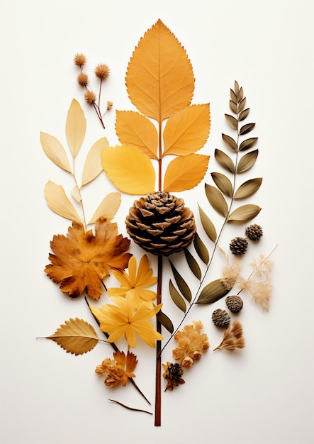 Free photo ai generated fall leaves picture