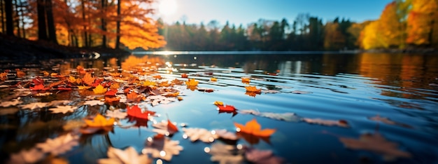 Free Photo ai generated fall leaves