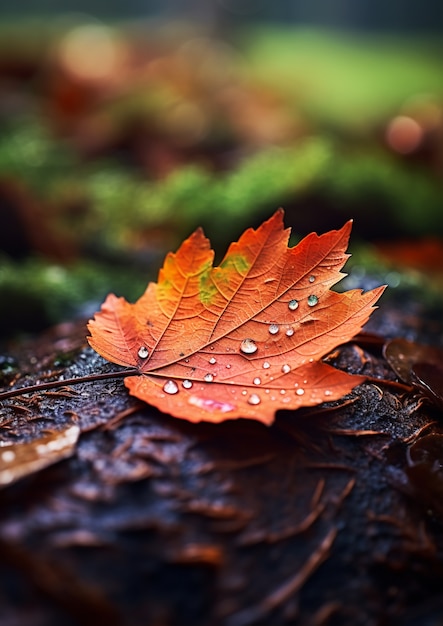 Free Photo ai generated fall leaves