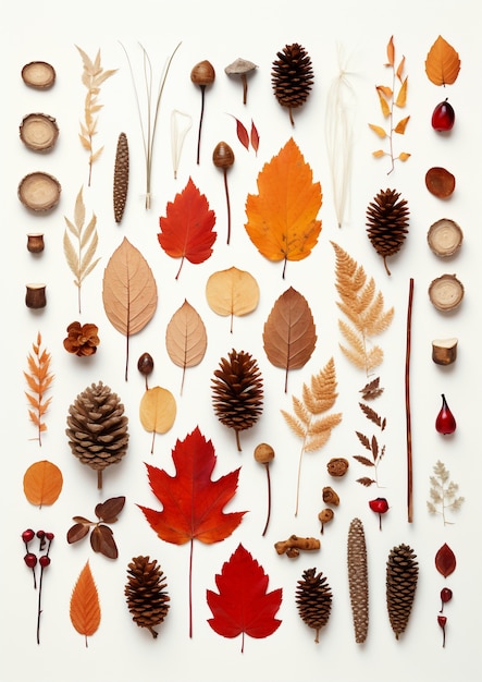 Free photo ai generated fall leaves