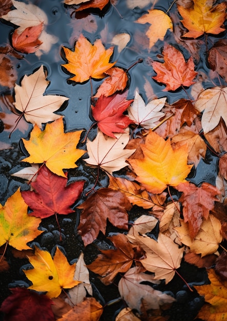 Ai generated fall leaves