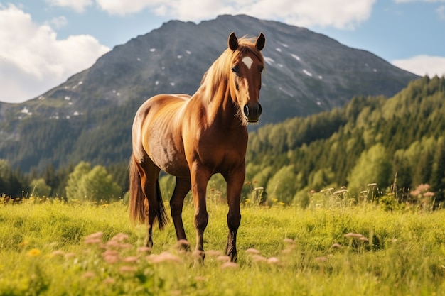 Free photo ai generated horses picture