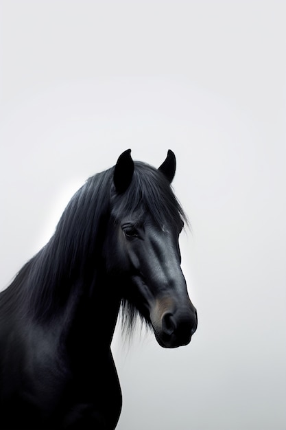 Free Photo ai generated horses picture