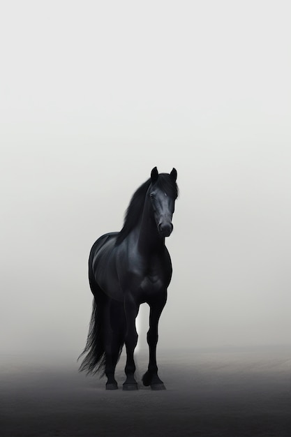 Free photo ai generated horses picture