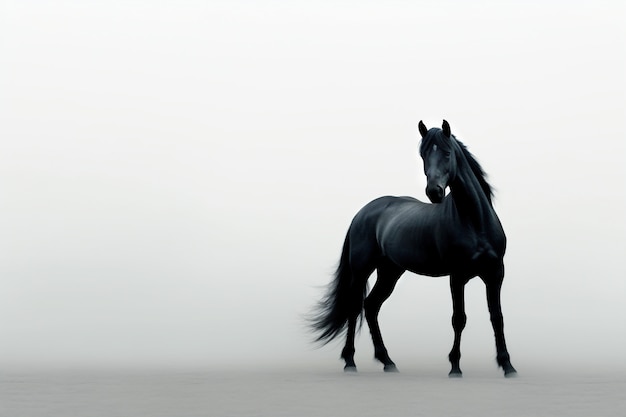 Free Photo ai generated horses picture