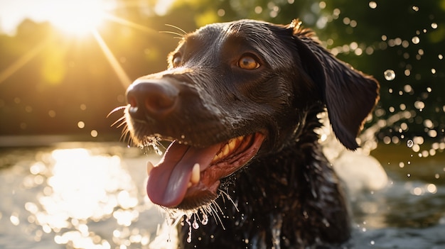 Ai generated labrador retriever dog  picture