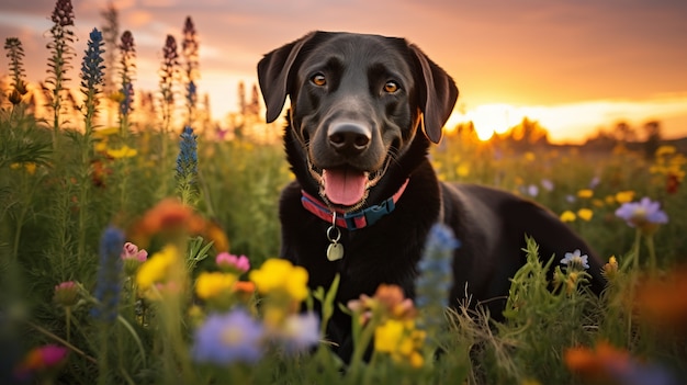 Ai generated labrador retriever dog  picture