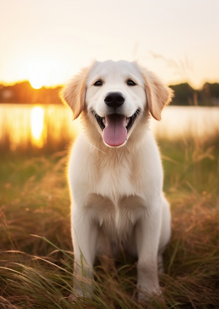 Ai generated labrador retriever dog picture