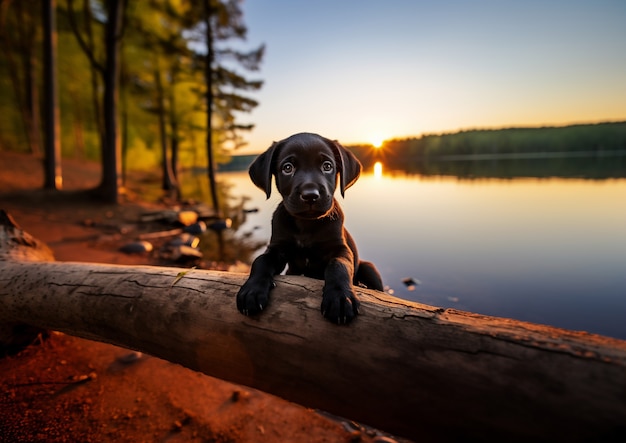 Free photo ai generated labrador retriever dog picture