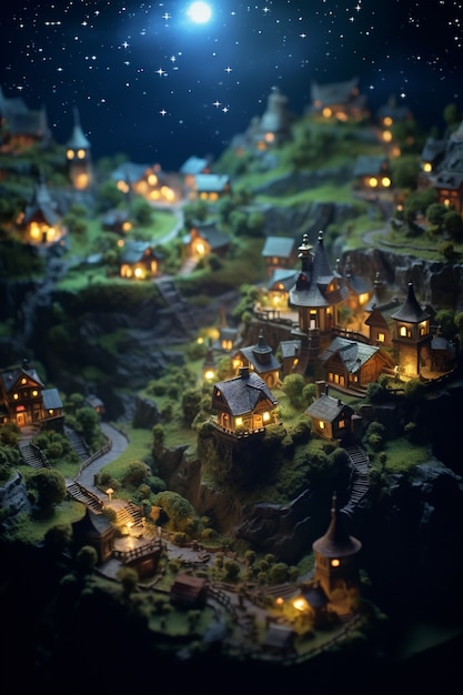 Free Photo ai generated medieval fantasy cities