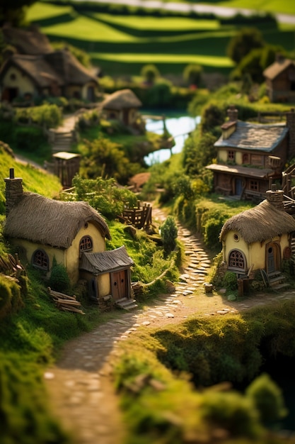 Free photo ai generated medieval fantasy cities