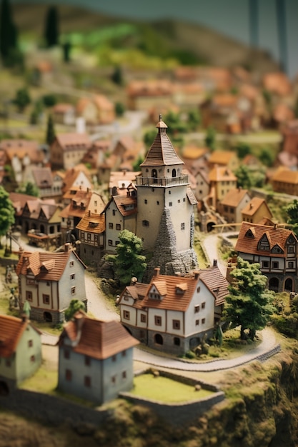 Free Photo ai generated medieval fantasy city