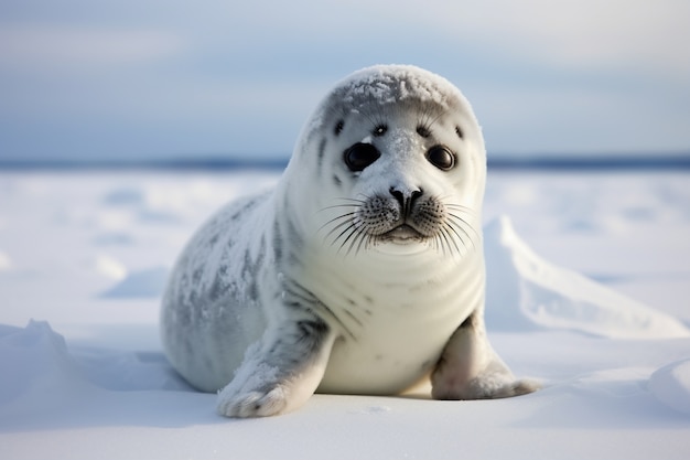 Ai generated realistic pictures of seals