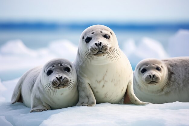 Ai generated realistic pictures of seals