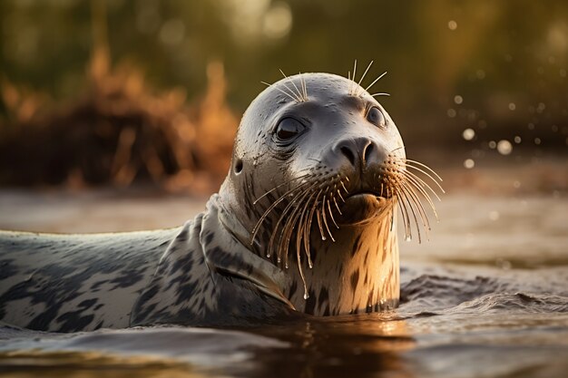 Ai generated realistic pictures of seals