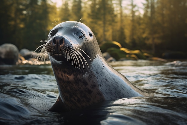 Free photo ai generated realistic pictures of seals