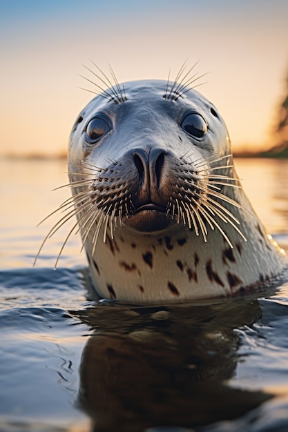 Ai generated realistic pictures of seals