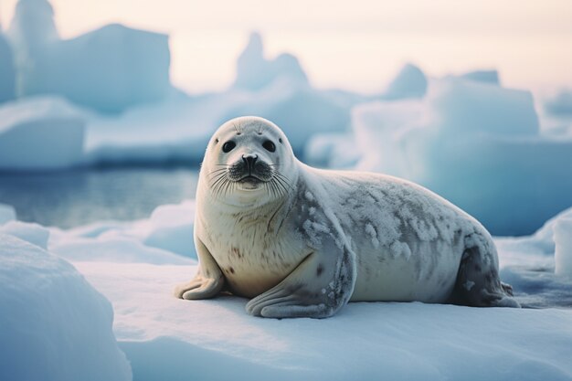 Ai generated realistic pictures of seals