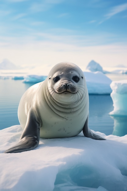 Ai generated realistic pictures of seals