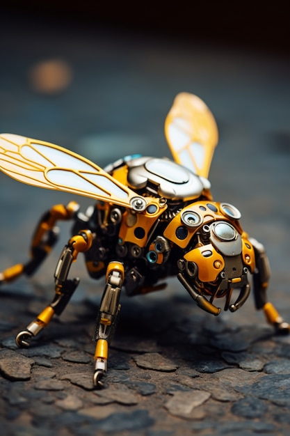 Free photo ai generated robotic insect