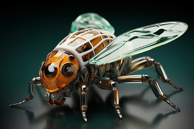 Free photo ai generated robotic insect