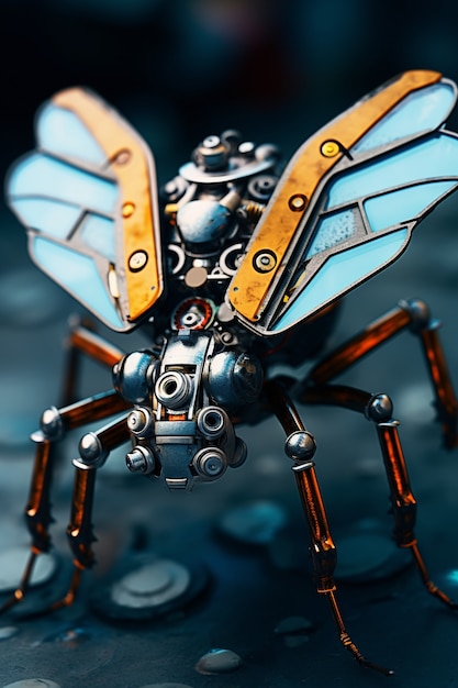 Free photo ai generated robotic insect