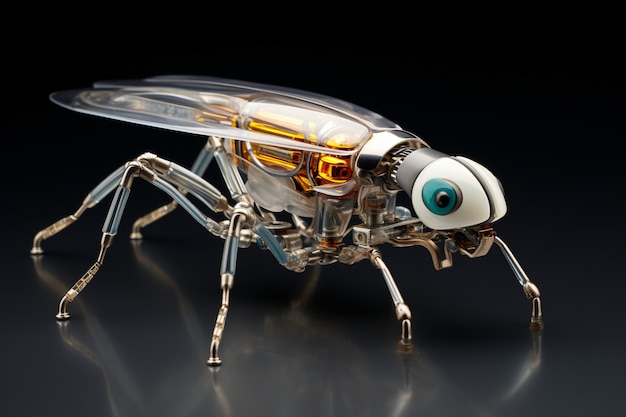 Free photo ai generated robotic insect