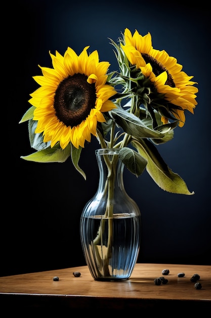 Free photo ai generated sunflowers