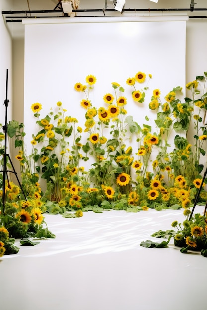 Free photo ai generated sunflowers